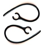 2 New Long Black Earhooks for Jabra BT2090 BT2080 BT2070 Easycall Easy Call BT2050 BT2040 BT2010 Wireless Bluetooth Headset Ear Hook Loop Clip Earhook Hooks Loops Clips Earloop Earclip Earloops Earclip Replacement Part Parts + Black Sea International Logo Good Quality Micro Fiber Cleaning Cloth (random color) 7X6
