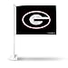 Rico Industries NCAA Georgia Bulldogs Black Double Sided Car Flag - 16