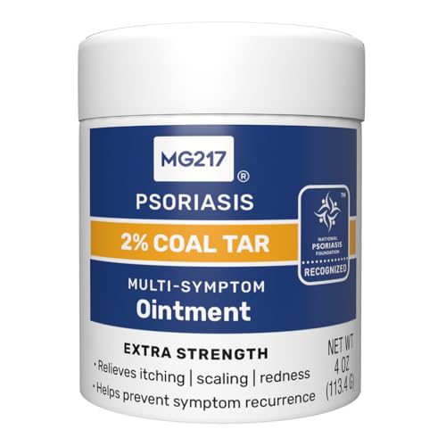 MG217 2% Coal Tar Ointment for Psoriasis, Extra Strength Multi-Symptom Relief,…