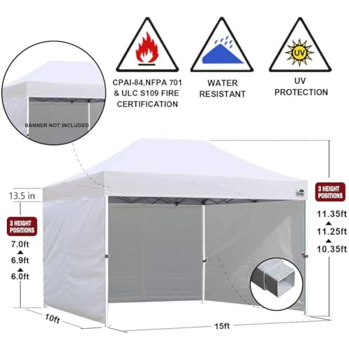 Eurmax USA 10x15 Pop Up Canopy Tent Review: Commercial Gazebo with Removable Walls image 24