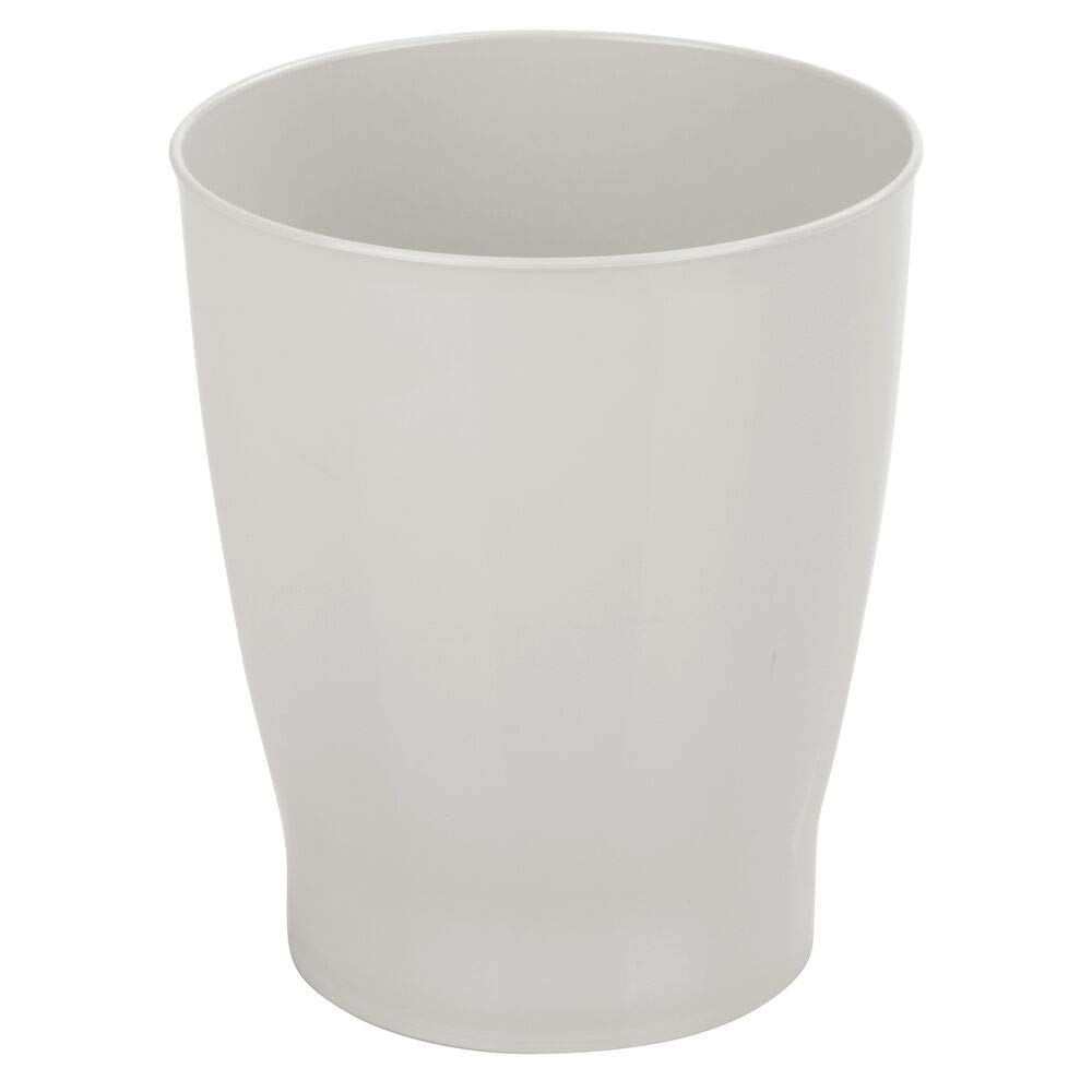 mDesign Bathroom Bin Plastic Bedroom Bin & Rubbish Bin For Bathrooms