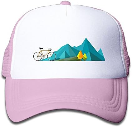 CAPS LKKL Mountain Bike Children Boys Adjustable Mesh Fitted Cap Ultra Thin Mesh Back Hats