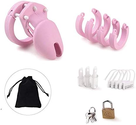 Male Briefs Comfortable Device, Silicone Cage Desig Chastit_y, Lightweight Premium Medical Pouch Device