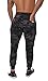 YoungLA French Terry Cotton Sweatpants Jogger Pants Camouflage Black Medium