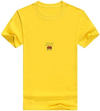Awesome Unique F.R.I.E.N.D.S Tshirt T-Shirt Men Cotton T-Shirt,Crew Neck(X-Large,Yellow)