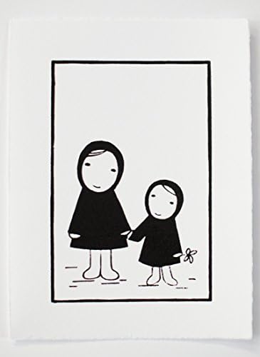 Piper's Little Sister - woodblock print
