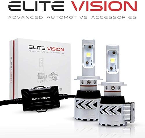 Elite Vision Advanced Automotive Accessories - Olympus LED Conversion Kit H7 for Bright White Headlights Bulbs, Low Beams, High Beams, Fog Lights