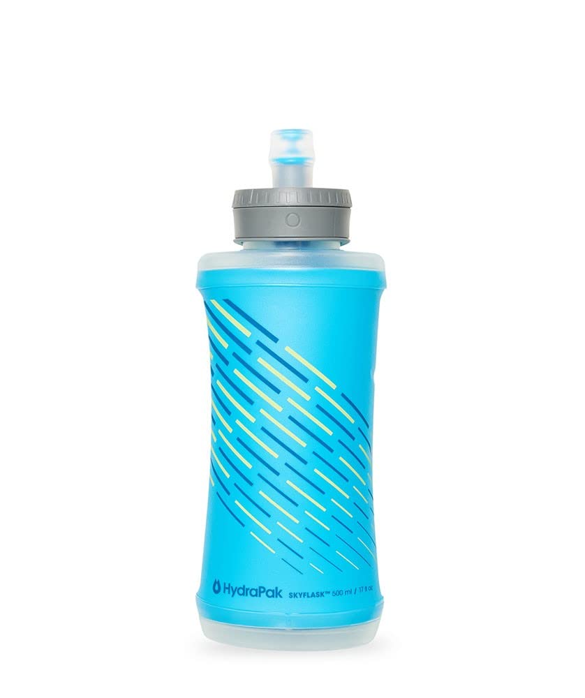 HydraPak SkyFlask Speed - Collapsible Handheld Running Water Bottle (350ml, 500ml, 500ml Insulated) - Adjustable Strap, Lightweight, Spill-Proof Cap
