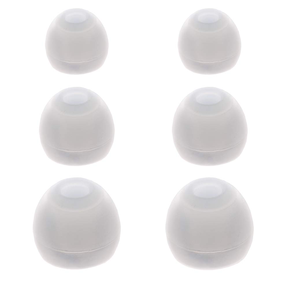 Xcessor Replacement Silicone Earbuds 6 Pairs (Set of 12 Pieces). S/M/L, Transparent