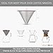 Pour Over Coffee Filter for Drip Coffeemakers – Reusable Coffee Filter & Strainer – Vescoware Stainless Steel Mesh Cone Coffee Filters Keep You from Wasting Money