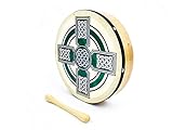 ProKussion Green Celtic Cross Design 10" Diameter