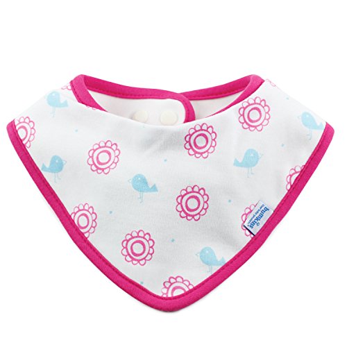 Bumkins Printed Waterproof Bandana Bib, Girl, 0-9 Months