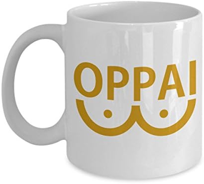 MyFaveGift OPPAI 11oz Ceramic Coffee Mug Cup Funny Gift Idea One Punch Man Saitama Anime Cup