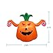 Dreamone 4 Foot Halloween Inflatable Pumpkin with Skull for Halloween Indoor Outdoor Yard Garden Party Decorations
