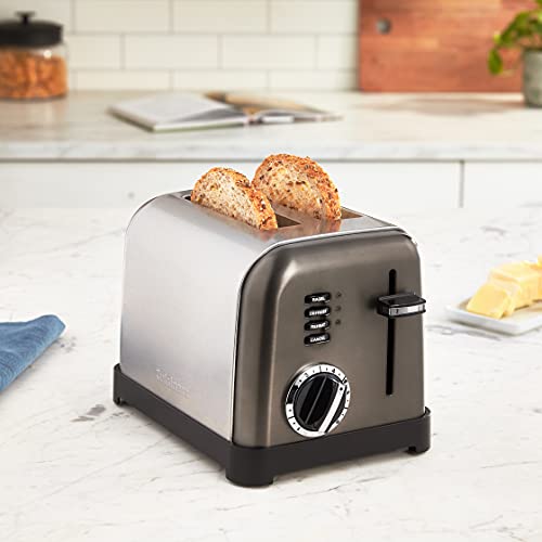 Cuisinart CPT160BKS Metal Classic Toaster, 2Slice, Black Stainless