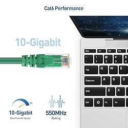 Cable Matters 10Gbps 5-Pack Snagless Short Cat 6
