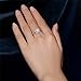 Myhouse Women Girls Wedding Rings Silver Plated Ring for Engagement Charms Findings (7)