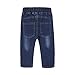 BIG ELEPHANT Baby Boys' 2 Piece Jeans Shirt Clothing Set with Bowtie (6-12 Months) G24