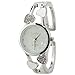 ELEOPTION Bracelet Design Quartz Watch with Heart Rhinestone Stainless Steel Band Free women's Watch Box (Loving-White)