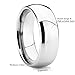 King Will BASIC Men's 8mm Classic High Polished Comfort Fit Domed Tungsten Metal Ring Wedding Band