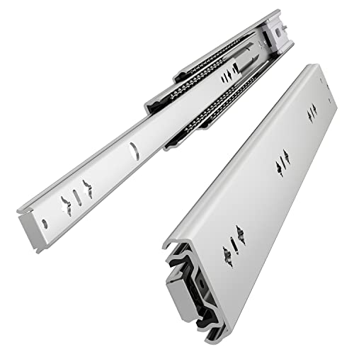 VADANIA 300mm Soft Close Heavy Duty Drawer Slides, #K53, Up to 120kg Load Capacity, 3-Fold Full Extension, Ball Bearing, Side Mount, 1-Pair