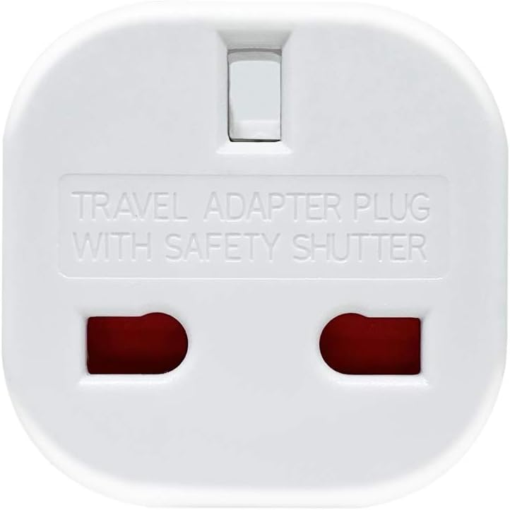 Jsdoin UK to US Plug Adaptor 3 pin to 2 Pin Flat Travel Adapter for USA Canada, Mexico, Thailand - Image 4