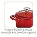 Tramontina Bestow 24-Ounce Small Cocotte Pot, Enameled Cast-Iron Dutch Oven with Lid for Cooking & Serving - Gradated Red, Oven & Stovetop Safe