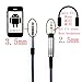 NewFantasia Replacement Cable Compatible with Bose QuietComfort 25, 35, QC25, QC35 Headphones, Remote Volume Control Mic fit Samsung Galaxy Sony Xiaomi Huawei Android