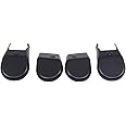 TongSheng Compatible with Toyota Hilux 2015 2016 2017 2018 2019 2020 2021 2022 4PCS Black Anti-dust Seat Bracket Fixing Bolts Cover Trims Accessories (Matte Black)
