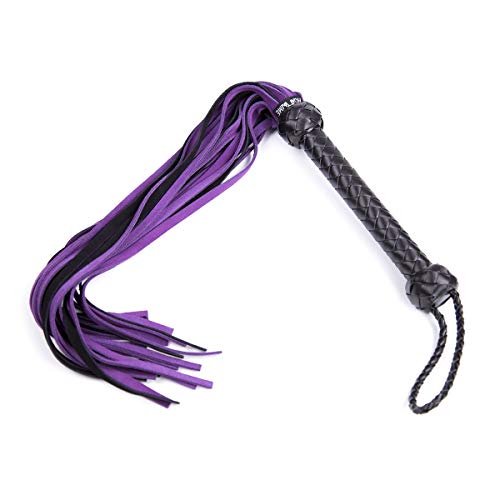 STTQYB Horse Riding Crop,Soft Faux Leather Harness Handle Whip Teaching Training Tool Costume Accessories (E)