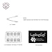 Lebefe Reusable Wine Whisky Chilling Stones Stainless Steel Chiller Cubes with Freezing Storage box and Professional Tongs Set of 9