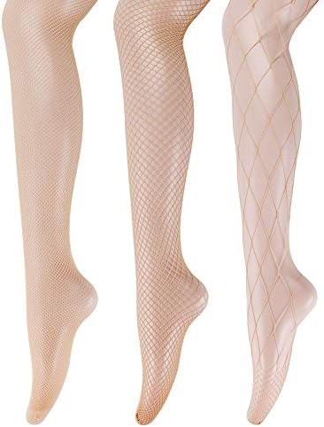 Fishnet Stockings for Womenโ High Waisted Fishnet Tights Pantyhose for Christmas, Party, Club