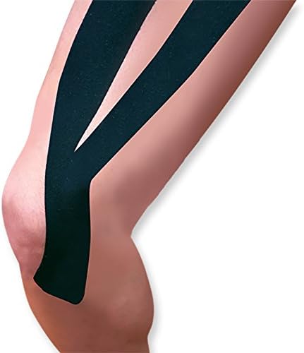 WellWearKinesiology Tape Synthetic Y Strips, Black