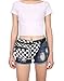 HDE Fanny Pack [80's Style] Waist Pack Outdoor Travel Crossbody Hip Bag (Black and White Checkered)