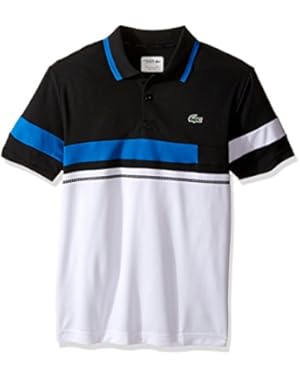 Lacoste Men's Tennis Short Sleeve Engineered Ultradry Color Clock W/ Tape T-Shirt