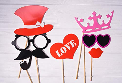 Leyiyi 10x8ft Photography Backgroud Kids Birthday Party Backdrop Fun Fair Circus Sunglasses Lips Support Wooden Board Carnival American Fiesta Costume Banquet Ball Photo Portrait Vinyl Studio Prop
