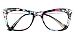 TIJN Cat Eye Eyeglasses Frames with Metal Arms for Women