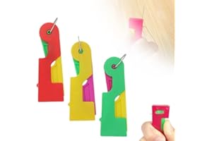 Automatic Needle Threader, 2025 New Sewing Machine Needle Threader for Hand Sewing Plastic, Simple Self-Threading Hand Needle