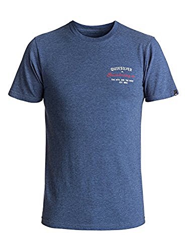 Quiksilver Men's Short Sleeve Graphic T-Shirt, T Street Dark Denim Heather, 2XL