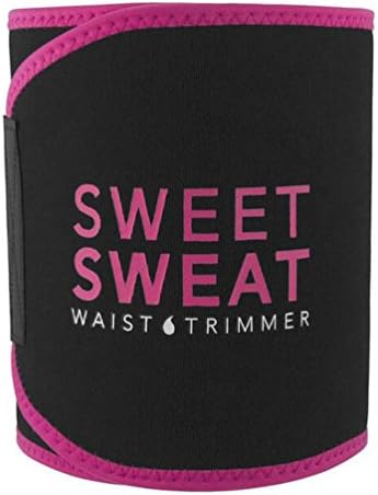 Cafewich Hot Sweet Sweat Waist Trimmer for Men &amp; Women Sports Belt Waist Breathable Basketball Waist Belt (Red, S (33in))