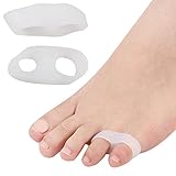 2 PCS Toe Separators Comfortable Silicone Little Last Toe Valgus Corrector Gel Straightener