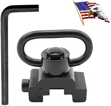 QD Sling Mount and Swivel with Release Button,QD Sling Attachment,1.25 Inch Loop