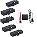 Memela 5PC 3.7V 500mAh Li-Po Battery + 5 in1 Charge RC Quadcopter Drone Spare Parts Replacement Batteries for JJRC H37 RC Quadcopter
