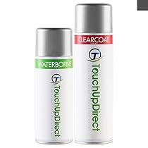 TouchUpDirect Ford Mustang Exact-Match Automotive Touch-Up Paint - T8/M7145A Tungsten Gray Metallic - 13.5 oz. Aerosol - Essential Package