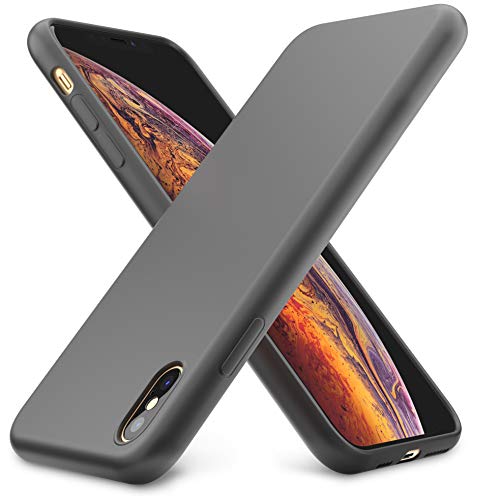 iPhone XS Max Case, Moduro [MINIMALIST SERIES] Full Coverage Ultra Thin [1.5mm] Slim Fit Flexible TPU Case for iPhone XS Max (Matte Black)