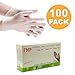 Fit Meal Prep 100 Pack Disposable Latex Free Large Vinyl Food Prep Gloves - Powder Free, Ideal for Kitchen, Bathroom, Household, Gardening