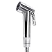 ZHR Bidet - Self Cleaning Nozzle - Handheld Bidet Sprayer - Fresh Water Bidet Toilet Attachment (White and chrome)
