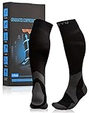 Atist Compression Socks for Women & Men, 20-30 mmHg, Crossfit, Boost Calf Muscle Performance & Stamina, Black, L/XL