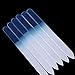 SIUSIO 20 pack Professional Czech Crystal Glass Nail Files Buffer Manicure Tools Kit Set Gradient Rainbow Color for Nail polishing - The Best Emory Boards for Fingernail & Toenail Care (BLUE)