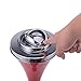 CO-Z Standing Ashtray for Outdoor Patio, Cigar Ashtrays for Cigarette Butt Receptical with Detachable Container, Contemporary Retro Ash Tray Sets for Weed 22 in. Height, Red